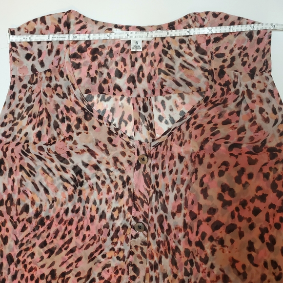 CAbi Sheer Leopard Print Tunic - Picture 6 of 9